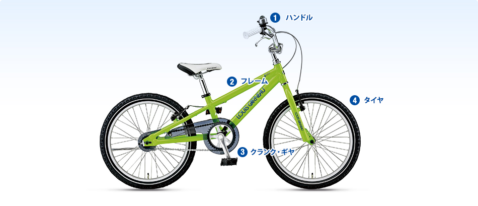 20インチの幼児用自転車の特徴