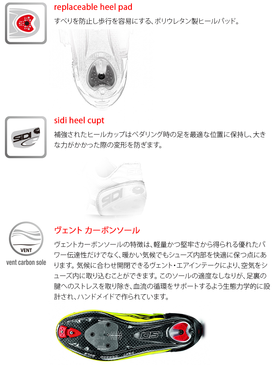SIDI（シディ）SHOT MATT（ショットマット） ロードバイク用 SPD-SL