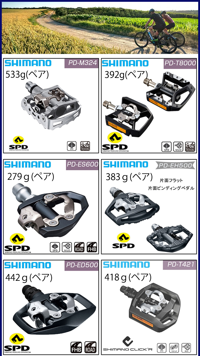 SHIMANO（シマノ）PD-T8000 SPD PEDAL （PDT8000 SPDペダル） DEORE XT