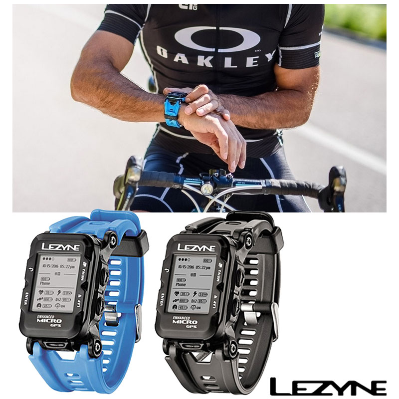 LEZYNE（レザイン）MICRO GPS WATCH （マイクロGPS ウォッチ） スマートウォッチ 腕時計 時計 心拍計 健康管理 ストレス計測  ウォーキング ランニング サイクリング 筋トレ