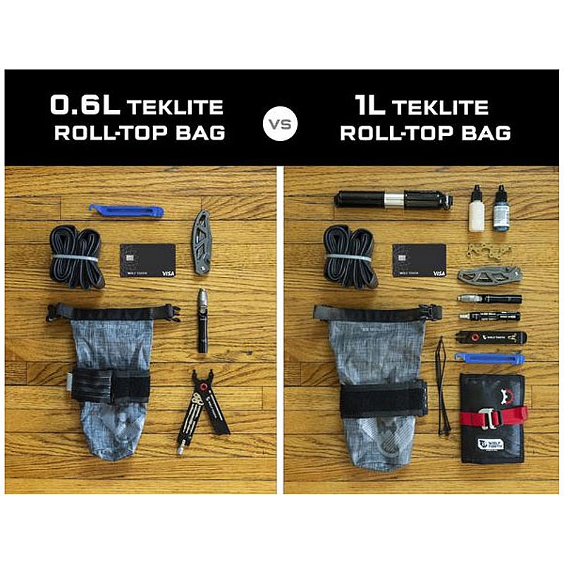 ウルフトゥースフレームバッグB-RAD TekLite Roll-Top Bag （ビーラッドテクライトロールトップバッグ）マウントプレート付き 0.6Lの5枚目の商品画像