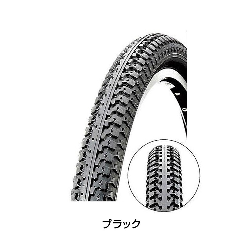 サイクルパーツミニベロ/BMX用ブロックタイヤC727耐パンクタイヤ小径車用 20×2.125の1枚目の商品画像