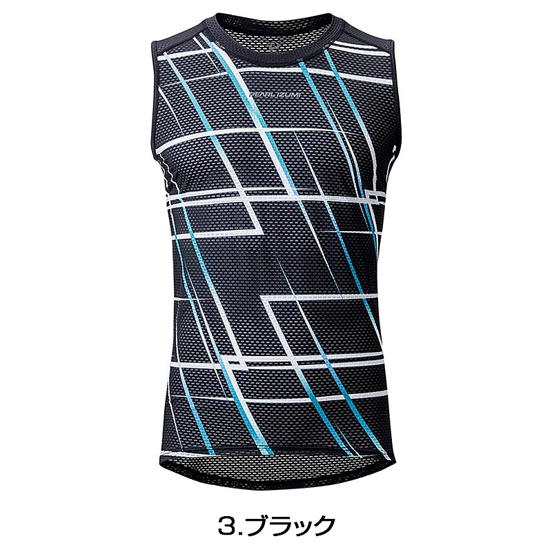 パールイズミサイクル用メンズアンダーシャツ(春夏)クールフィットドライノースリーブチームの2枚目の商品画像