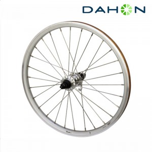 ダホンミニベロ/折り畳み自転車用ホイール20” Rear DAHON Comp/for P8 （20インチ リアホイール ダホンコンプ P8用） 28H ブラックの1枚目の商品画像