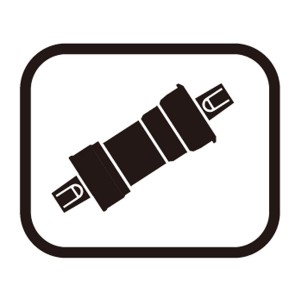 シマノシマノスモールパーツスモールパーツ・補修部品 左アダプター（M36×24T）伊ネジ（幅70mm） Y1AS02200の1枚目の商品画像