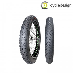 サイクルデザインマウンテンバイク(MTB)用26インチブロック（オフロード）タイヤ：クリンチャーFATBIKETIRE（ファットバイクタイヤ）の1枚目の商品画像