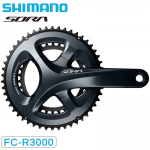 シマノ自転車用クランクセット（4アーム等）FC-R3000 クランクセット 9S 50×34T SORA ソラの1枚目の商品画像
