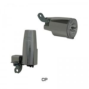 丸善電機産業サイクル用ブロックダイナモライト（発電式）レパレート型LEDヘッドライト前方取付タイプ CPの1枚目の商品画像