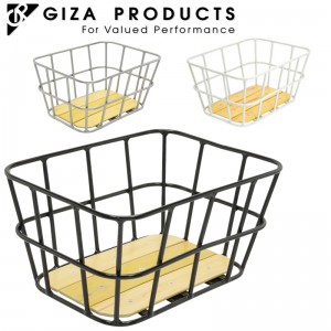 ギザ/ジーピーサイクル用リアバスケットAL-NR01 ウッドボトムリアバスケットの1枚目の商品画像