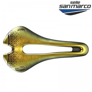 セラサンマルコロードバイク用レーシングサドルASPIDE Short Racing（アスピデショートレーシング）イリディセントゴールドの1枚目の商品画像