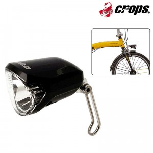 クロップス自転車用ハブダイナモ（オートライト）ライト800HD ハブダイナモ用ライト フロント 約3000カンデラの1枚目の商品画像