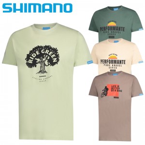 シマノ自転車用メンズ春夏カジュアルトップスSHIMANO T-Shirt（シマノTシャツ）の1枚目の商品画像