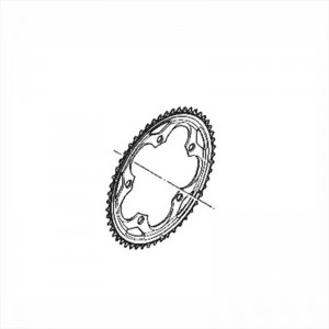 シマノロードバイク用ギヤ板CHAIN RING with SPIKE 50T-F （スパイク付 チェーンリング 50T-F） FC-5750-Lの1枚目の商品画像