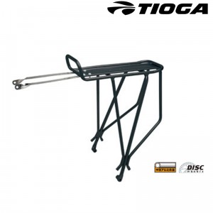 タイオガ自転車用リアキャリアRear Tubular Carrier w/disc mounts （リアチューブラーキャリアー ディスク ブレーキ対応型） ブラックの1枚目の商品画像