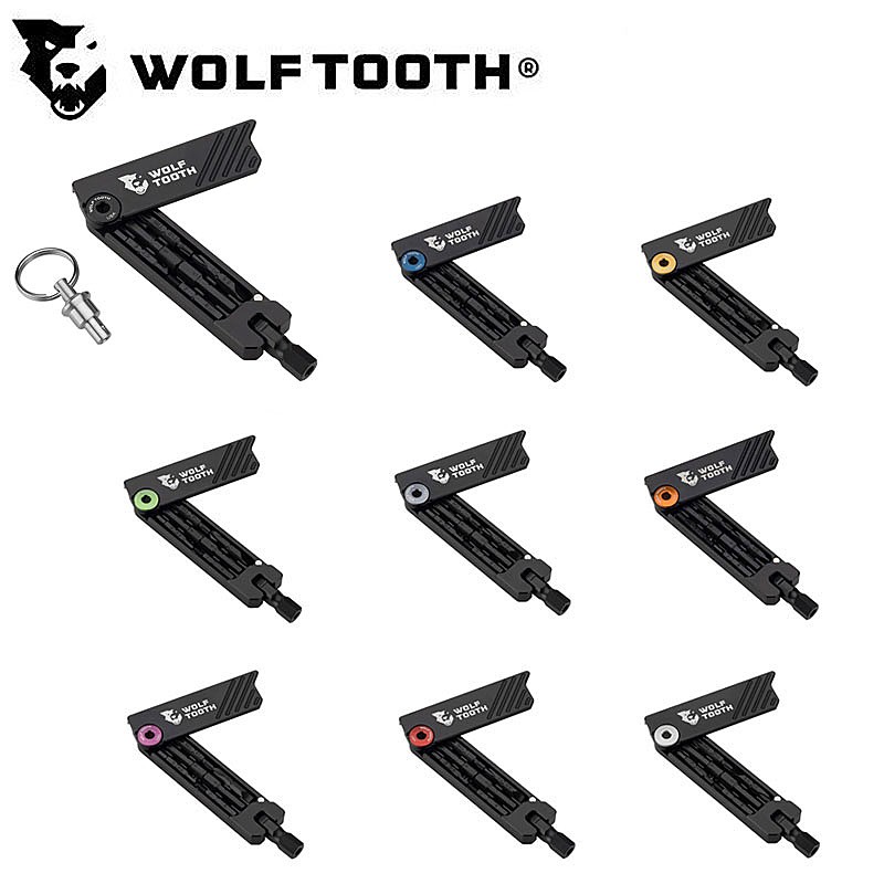 Wolftooth（ウルフトゥース）6-Bit Hex Wrench Multi-Tool with Keyring（6ビットヘックスレンチマルチツール キーリング付き）