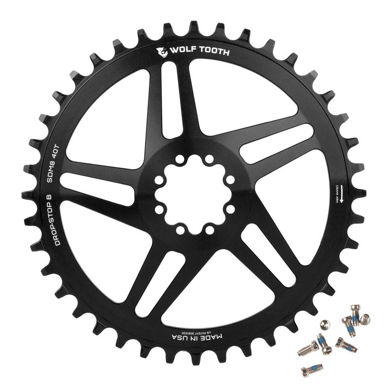 40T WOLF TOOTH チェーンリング Wolftooth（ウルフトゥース）Drop stop Chainring（ドロップストップ