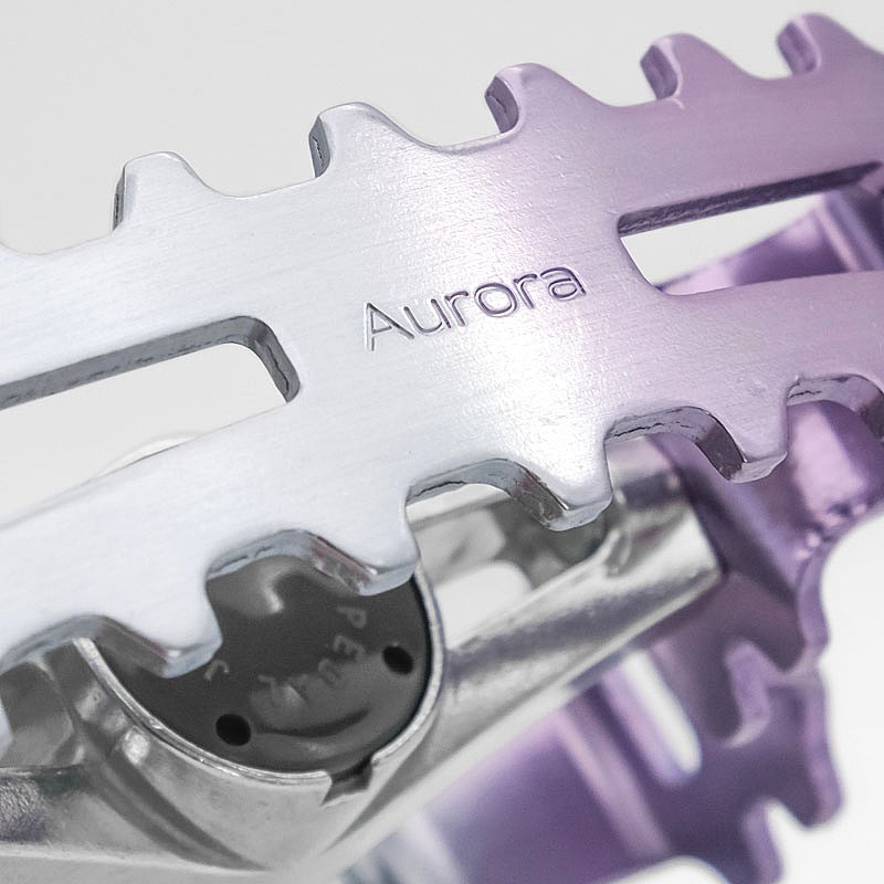 MKS（ミカシマペタル）AURORA PEDAL（オーロラペダル）PURPLE/SILVER